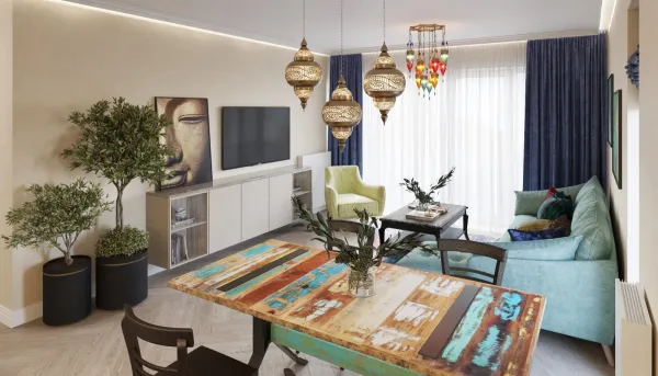 apartament kolorowy  
