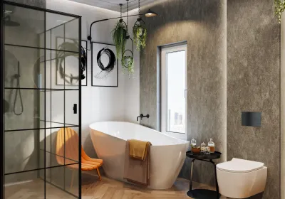 Apartament w stylu loft dwupoziomowy