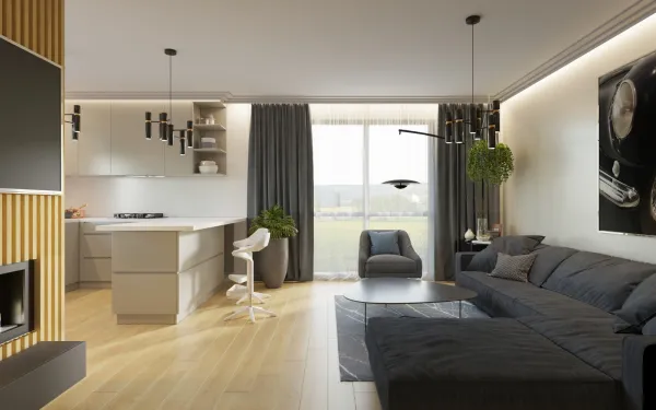 apartament z biokominkiem 2