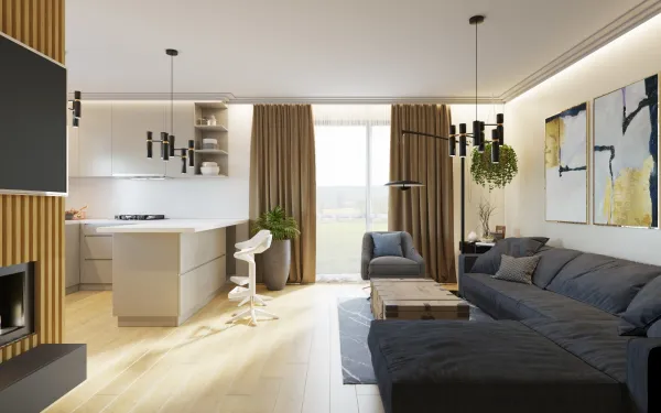 apartament z biokominkiem 2